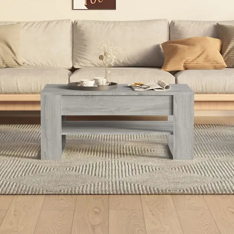 Mesa de centro multicolor 40.2x21.7x17.7 Madera de ingeniería