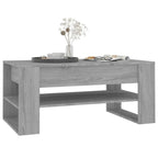 Mesa de centro multicolor 40.2x21.7x17.7 Madera de ingeniería