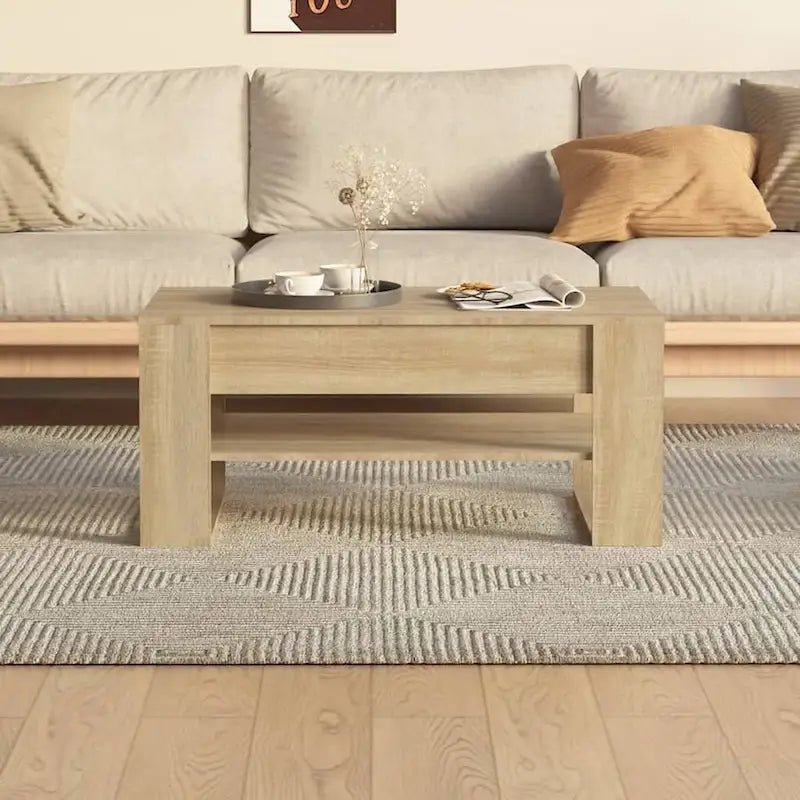 Mesa de centro multicolor 40.2x21.7x17.7 Madera de ingeniería
