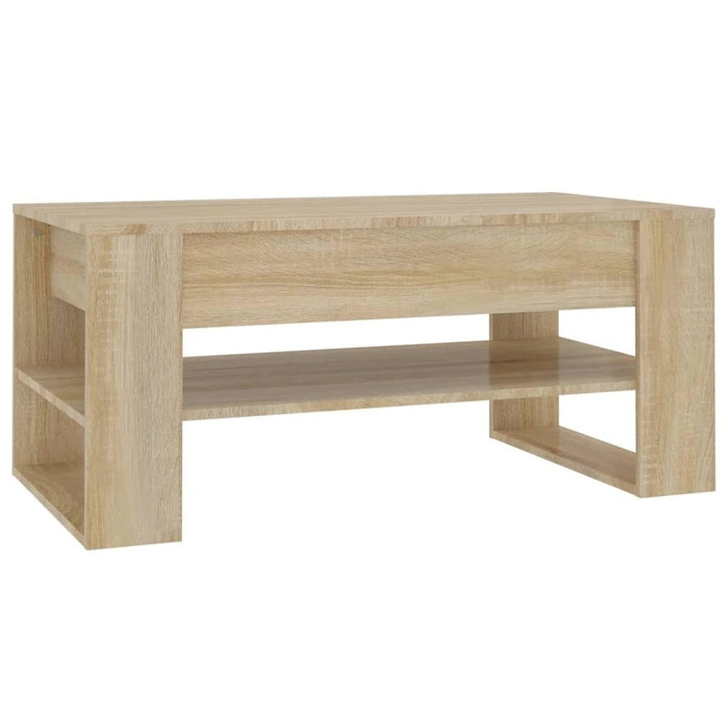 Mesa de centro multicolor 40.2x21.7x17.7 Madera de ingeniería