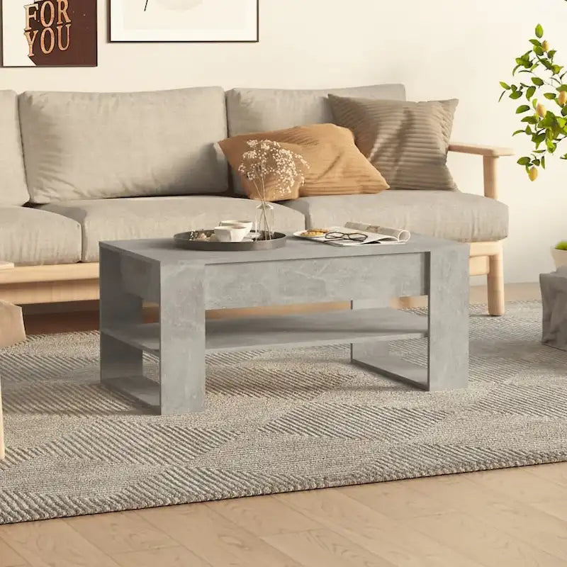 Mesa de centro multicolor 40.2x21.7x17.7 Madera de ingeniería