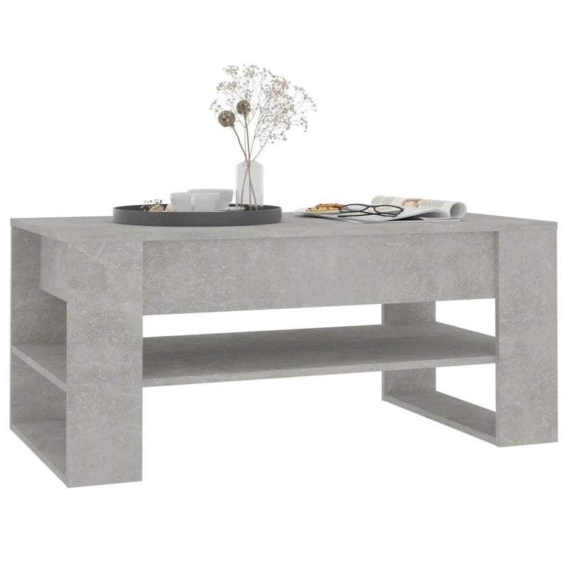Mesa de centro multicolor 40.2x21.7x17.7 Madera de ingeniería