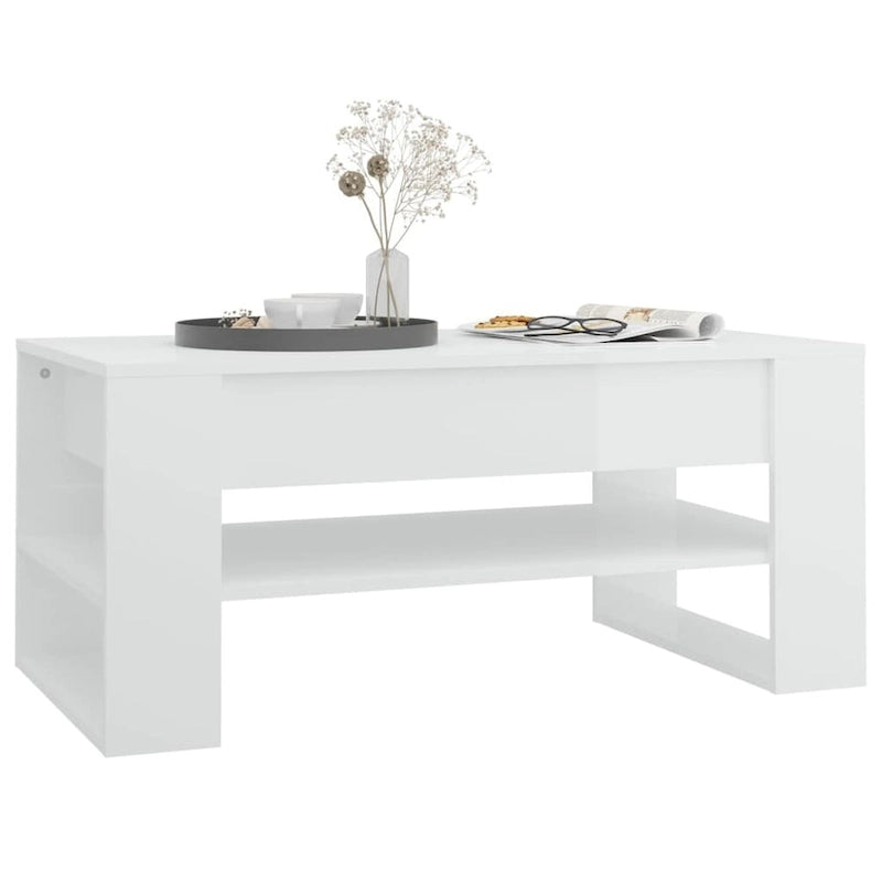 Mesa de centro multicolor 40.2x21.7x17.7 Madera de ingeniería