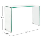 Mesa consola Jerri transparente - 43,3 x 13,8 x 29,5