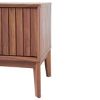 Mueble de TV Damien estilo rústico de 58 pulgadas con puerta corrediza y 3 espacios de almacenamiento