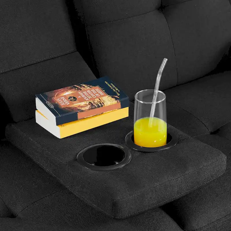 Sofá cama futón convertible tapizado en tela