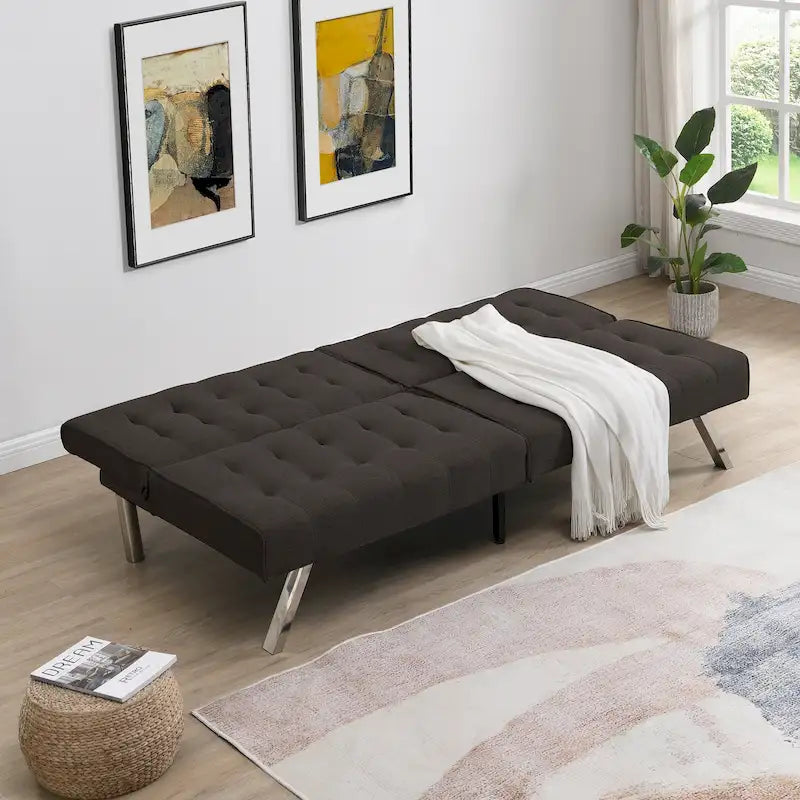 Sofá cama moderno y cómodo de tela para apartamento, sala de estar, estudio