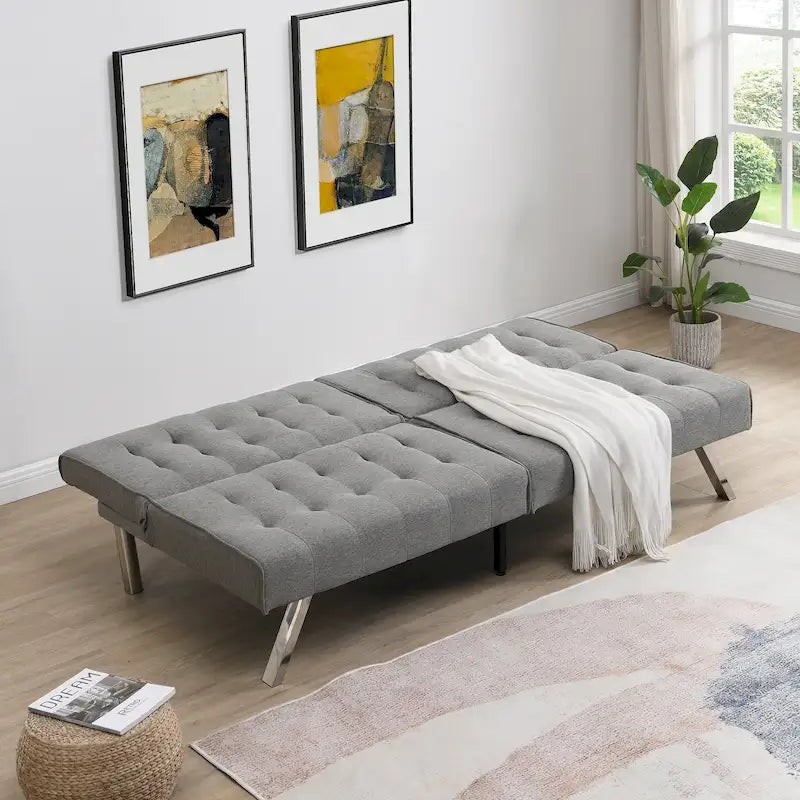 Sofá cama moderno y cómodo de tela para apartamento, sala de estar, estudio