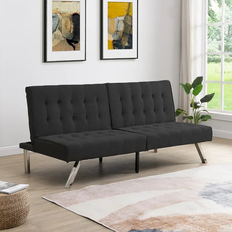 Sofá cama moderno y cómodo de tela para apartamento, sala de estar, estudio