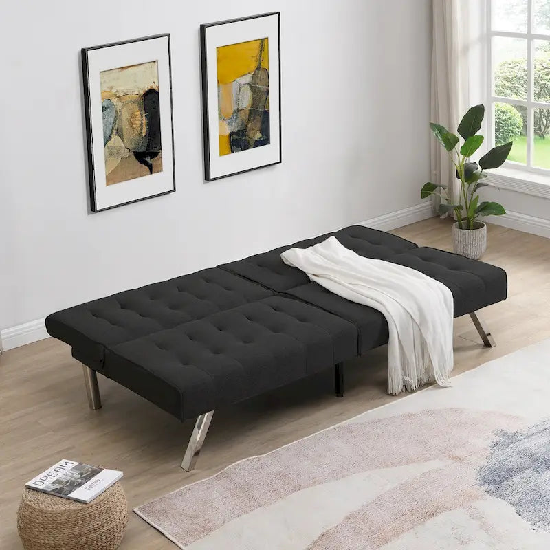 Sofá cama moderno y cómodo de tela para apartamento, sala de estar, estudio