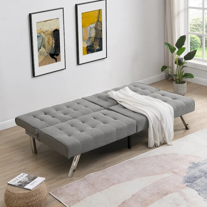 Sofá cama moderno y cómodo de tela para apartamento, sala de estar, estudio