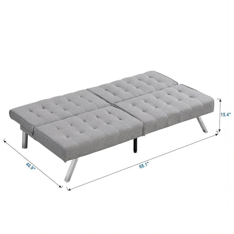Sofá cama moderno y cómodo de tela para apartamento, sala de estar, estudio