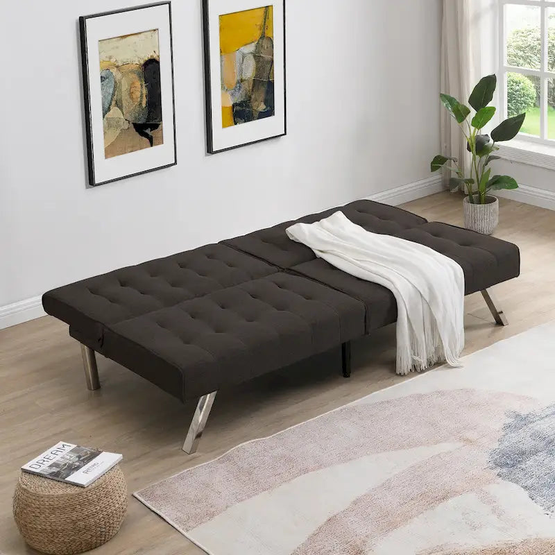 Sofá cama moderno y cómodo de tela para apartamento, sala de estar, estudio