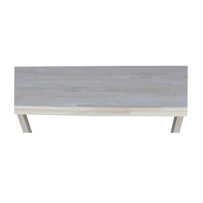 Mesa de sofá/servidor Solano de madera de caucho maciza sin acabar