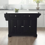 Isla/Carrito de cocina de tamaño completo con encimera de granito - 52 An x 18 Prof x 34 Al