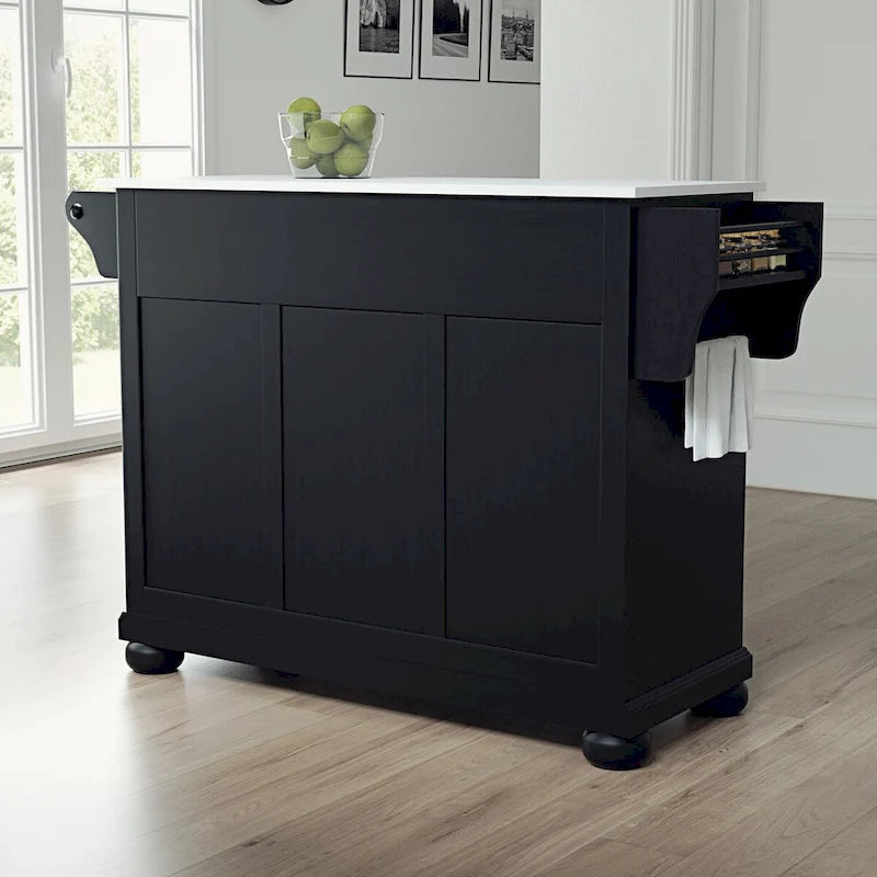 Isla/Carrito de cocina de tamaño completo con encimera de granito - 52 An x 18 Prof x 34 Al