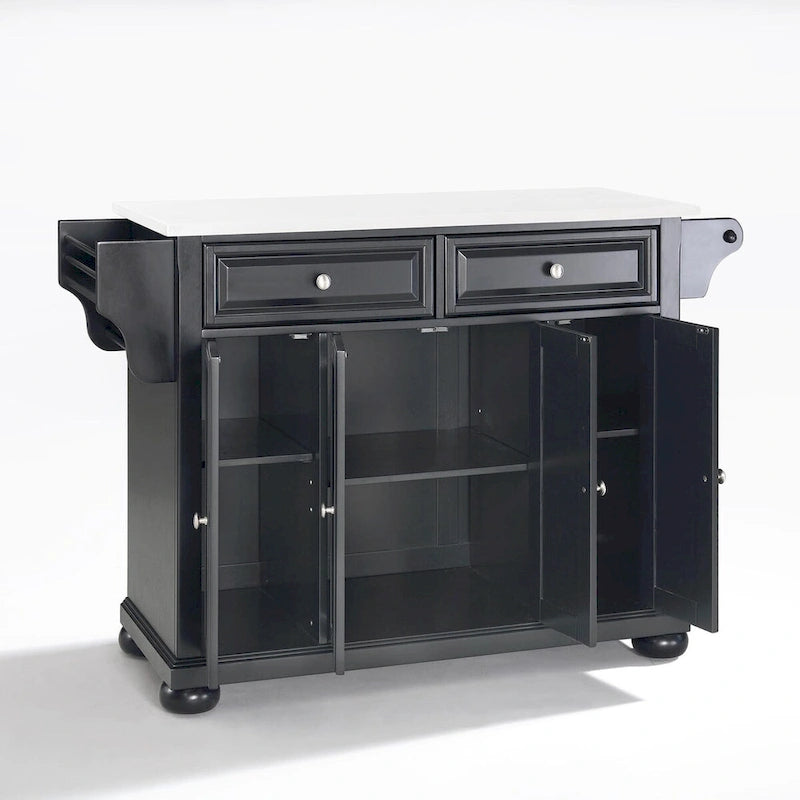 Isla/Carrito de cocina de tamaño completo con encimera de granito - 52 An x 18 Prof x 34 Al