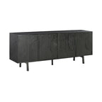 Aparador Consola de 79 Pulgadas con 4 Puertas, Negro