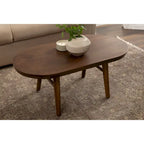 Mesa de centro ovalada de madera Conan