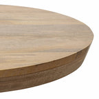 Mesa de centro ovalada de madera Conan