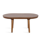 Mesa de centro ovalada de madera Conan